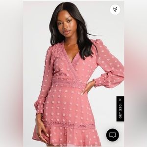 Lulu pink Spring dress, never worn